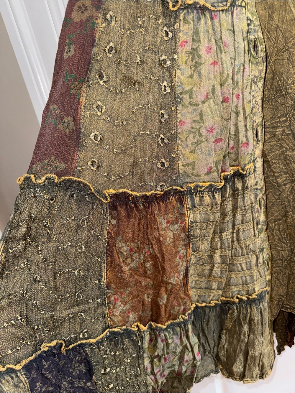 Young Threads Amber Tunic Dress Jacket Set - Patchwork - Embroidered - Picture 8 of 10